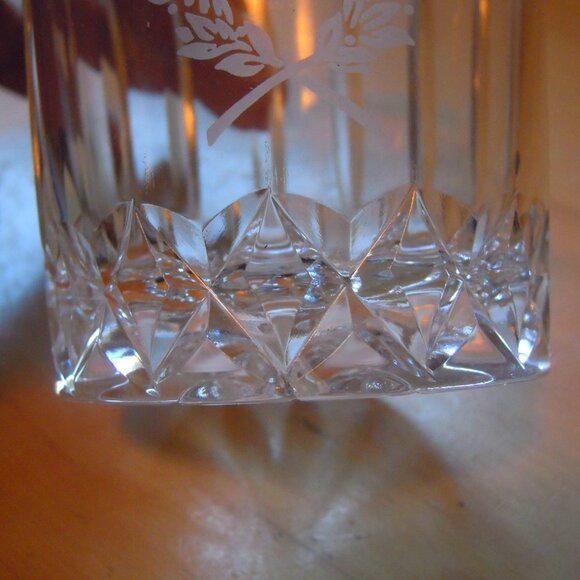 Vtg Boxed 4 Edinburgh Crystal Tumbler Whiskey Glasses 1986 Commonwealth Scotland - Picture 4 of 10